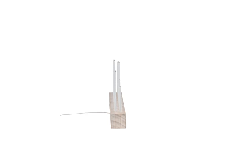 Kungsberget Adventsstake 24 cm - Whitewash - Belysning - Innendørsbelysning & Lamper - Nattlampe - Nattlampe bord