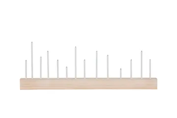 Kungsberget Adventsstake 24 cm - Whitewash - Belysning - Innendørsbelysning & Lamper - Nattlampe - Nattlampe bord