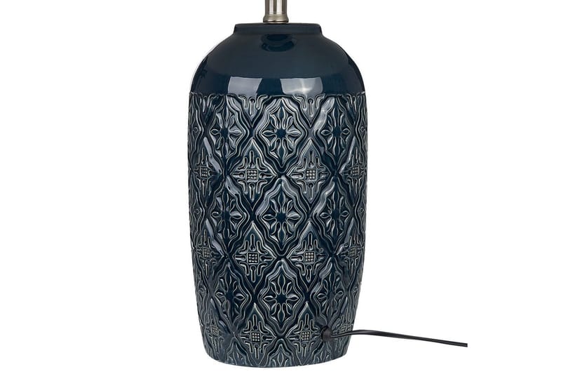 Lampeduse Bordlampe 56 cm E27 - Mørkeblå/Hvit - Belysning - Innendørsbelysning & Lamper - Nattlampe - Nattlampe bord