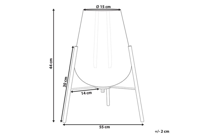 Lampione Bordlampe 44 cm E27 - Flerfarget - Belysning - Innendørsbelysning & Lamper - Nattlampe - Nattlampe bord
