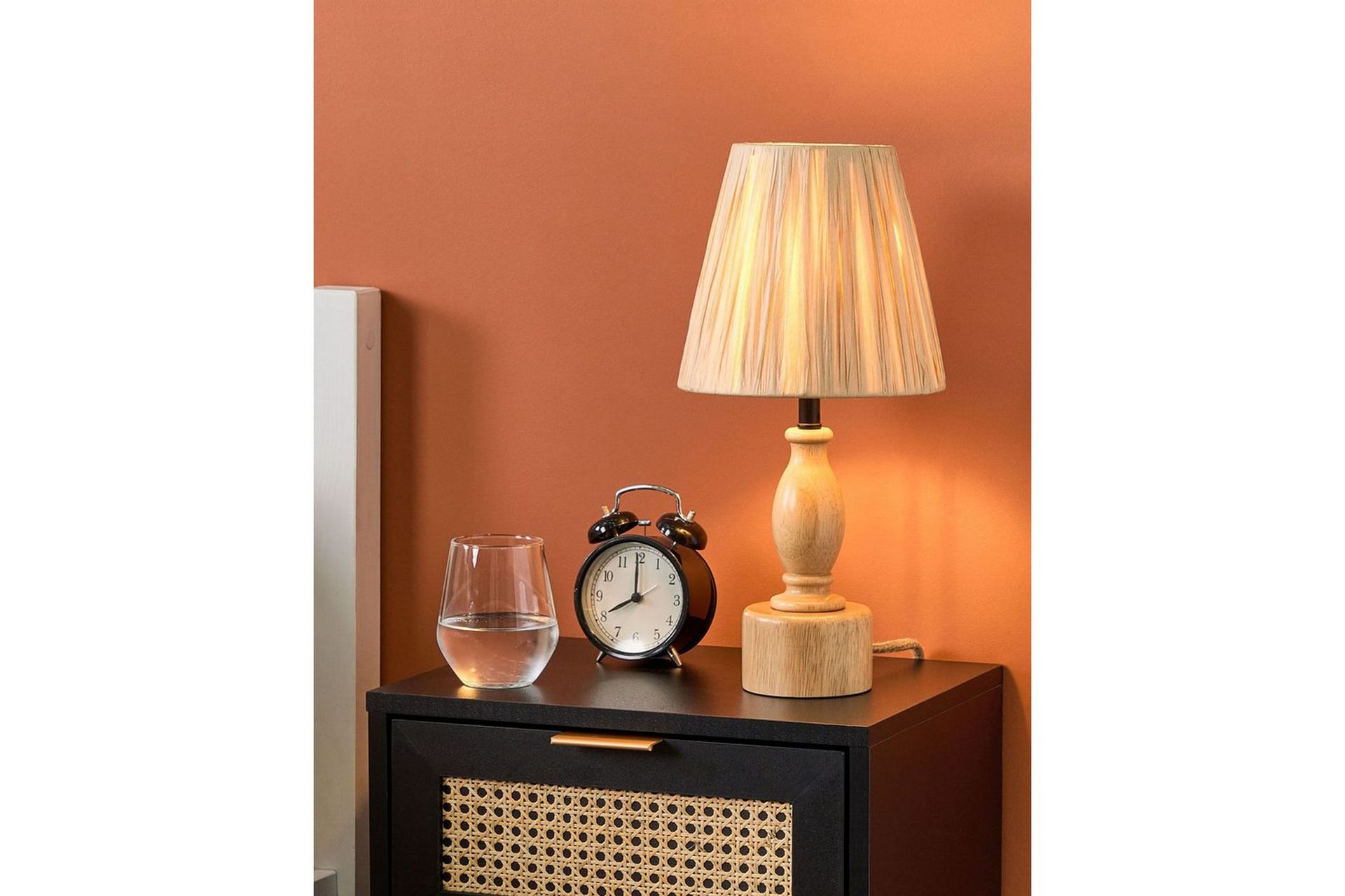 Lanis Bordlampe 41 cm E27 - Lyst tre/Natur - Belysning - Innendørsbelysning & Lamper - Nattlampe - Nattlampe bord