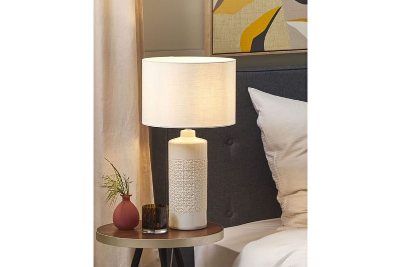 Lapya Bordlampe 58 cm E27 - Off white - Belysning - Innendørsbelysning & Lamper - Nattlampe - Nattlampe bord