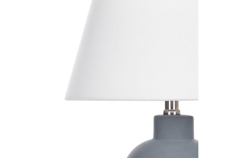 Lemiros Bordlampe 48 cm E27 - Grå/Hvit - Belysning - Innendørsbelysning & Lamper - Nattlampe - Nattlampe bord