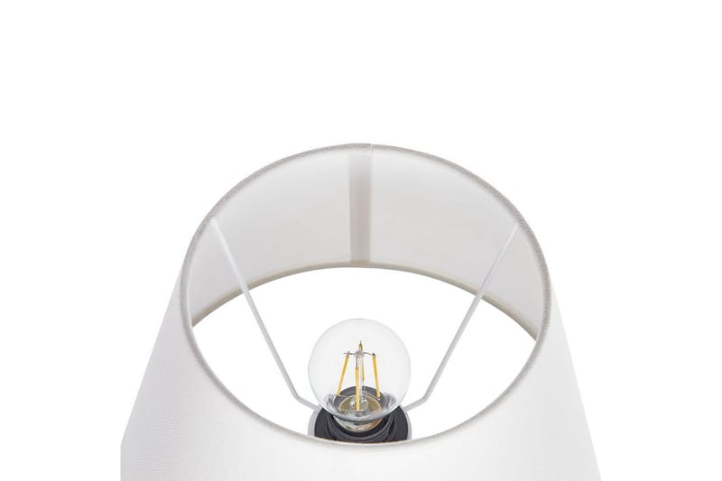 Lemiros Bordlampe 48 cm E27 - Grå/Hvit - Belysning - Innendørsbelysning & Lamper - Nattlampe - Nattlampe bord