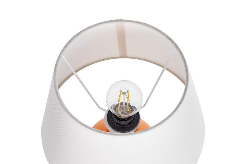 Lemiros Bordlampe 48 cm E27 - Oransje/Hvit - Belysning - Innendørsbelysning & Lamper - Nattlampe - Nattlampe bord