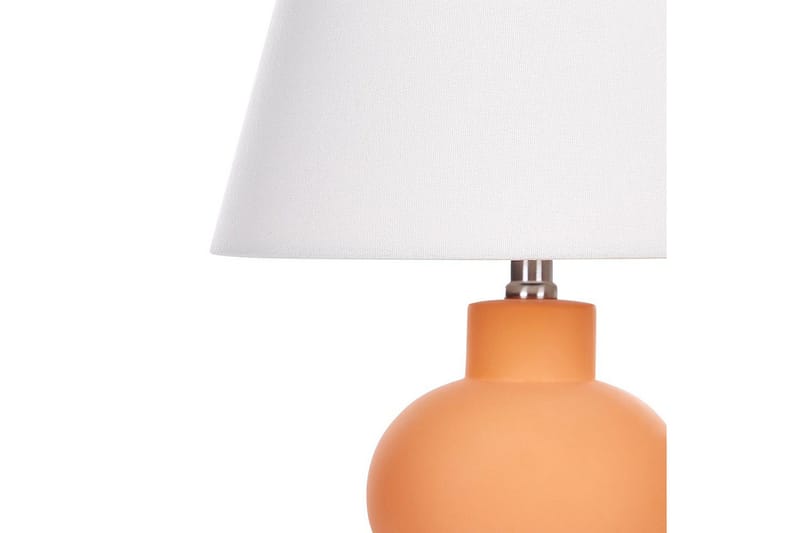 Lemiros Bordlampe 48 cm E27 - Oransje/Hvit - Belysning - Innendørsbelysning & Lamper - Nattlampe - Nattlampe bord