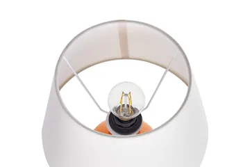 Lemiros Bordlampe 48 cm E27 - Oransje/Hvit - Belysning - Innendørsbelysning & Lamper - Nattlampe - Nattlampe bord