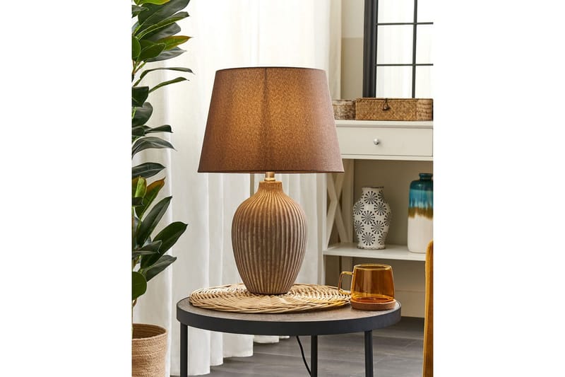 Lemnaik Bordlampe 52 cm E27 - Lysebrun - Belysning - Innendørsbelysning & Lamper - Nattlampe - Nattlampe bord
