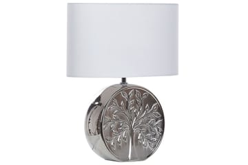 Lenkher Bordlampe 48 cm E27 - Sølv/Hvit - Belysning - Innendørsbelysning & Lamper - Nattlampe - Nattlampe bord