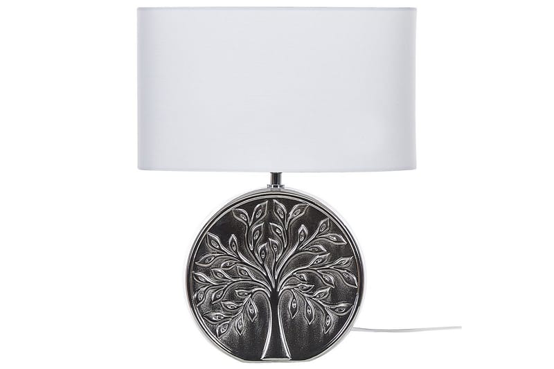 Lenkher Bordlampe 48 cm E27 - Sølv/Hvit - Belysning - Innendørsbelysning & Lamper - Nattlampe - Nattlampe bord