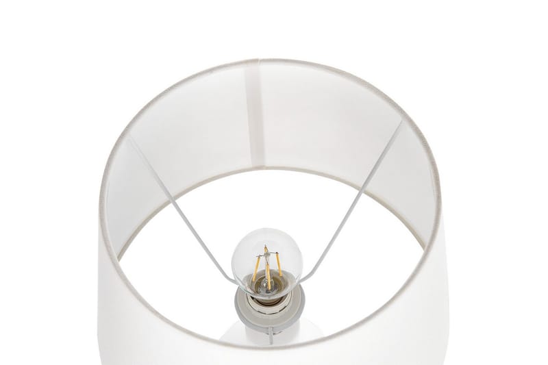 Lombre Bordlampe 53 cm E27 - Hvit - Belysning - Innendørsbelysning & Lamper - Nattlampe - Nattlampe bord