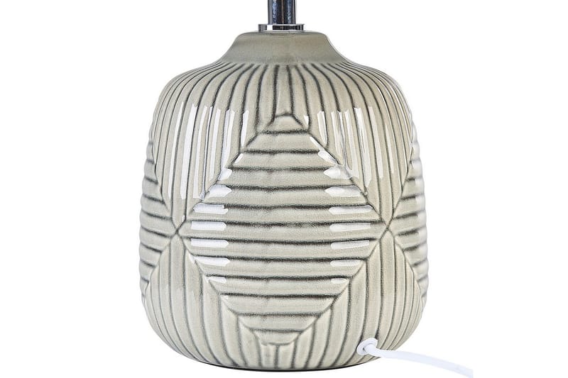 Mykonos Bordlampe 37 cm E14 - Grå/Hvit - Belysning - Innendørsbelysning & Lamper - Nattlampe - Nattlampe bord