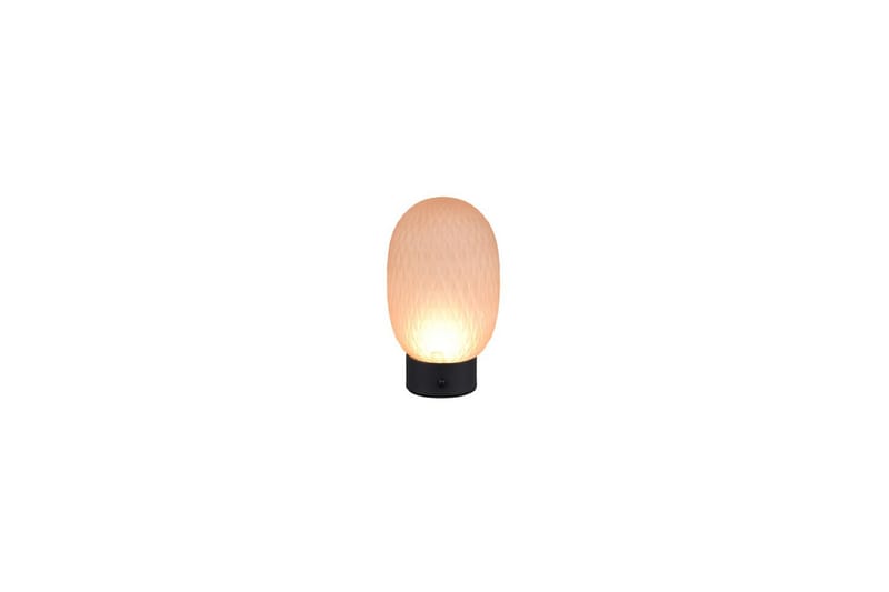 Oppladbar bordlampe TRIO Facette Matt svart/amber - Matt svart/amber - Belysning - Innendørsbelysning & Lamper - Nattlampe - Nattlampe bord