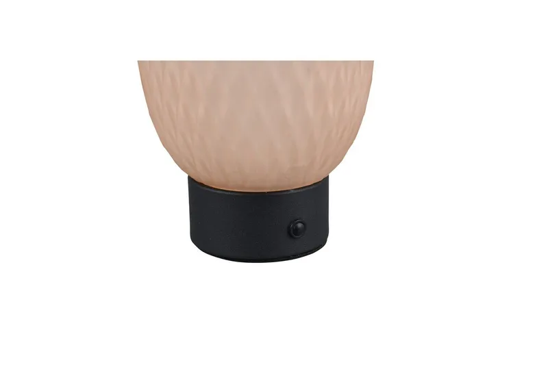 Oppladbar bordlampe TRIO Facette Matt svart/amber - Matt svart/amber - Belysning - Innendørsbelysning & Lamper - Nattlampe - Nattlampe bord