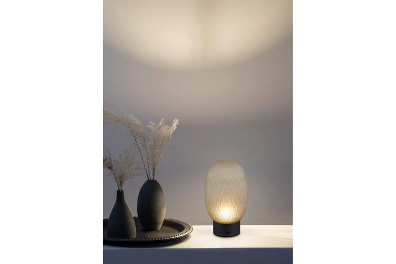 Oppladbar bordlampe TRIO Facette Matt svart/grønn - Matt svart/grønn - Belysning - Innendørsbelysning & Lamper - Nattlampe - Nattlampe bord