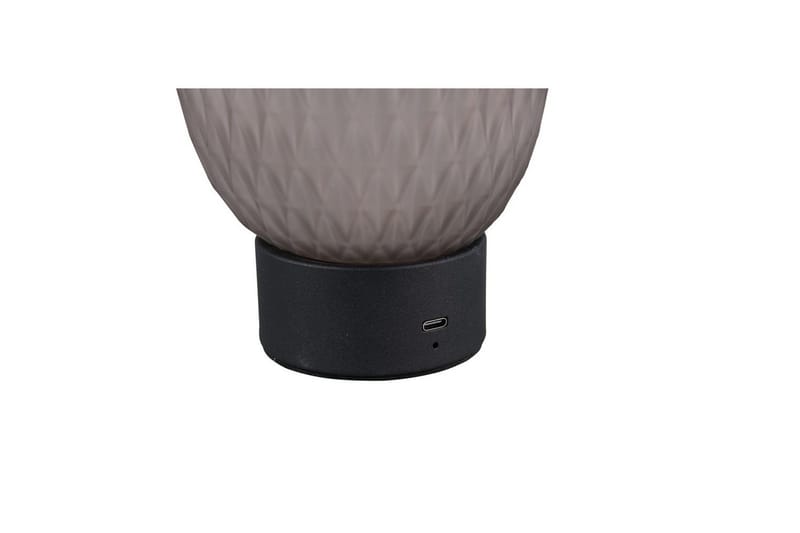 Oppladbar bordlampe TRIO Facette Matt svart/røyk - Matt svart/røyk - Belysning - Innendørsbelysning & Lamper - Nattlampe - Nattlampe bord
