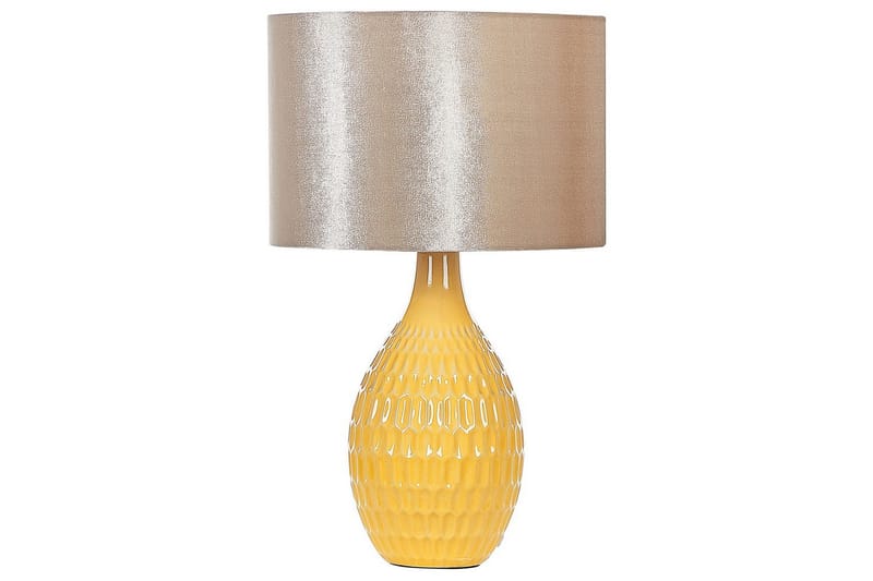 Palko Bordlampe 52 cm E27 - Gul/Beige - Belysning - Innendørsbelysning & Lamper - Nattlampe - Nattlampe bord
