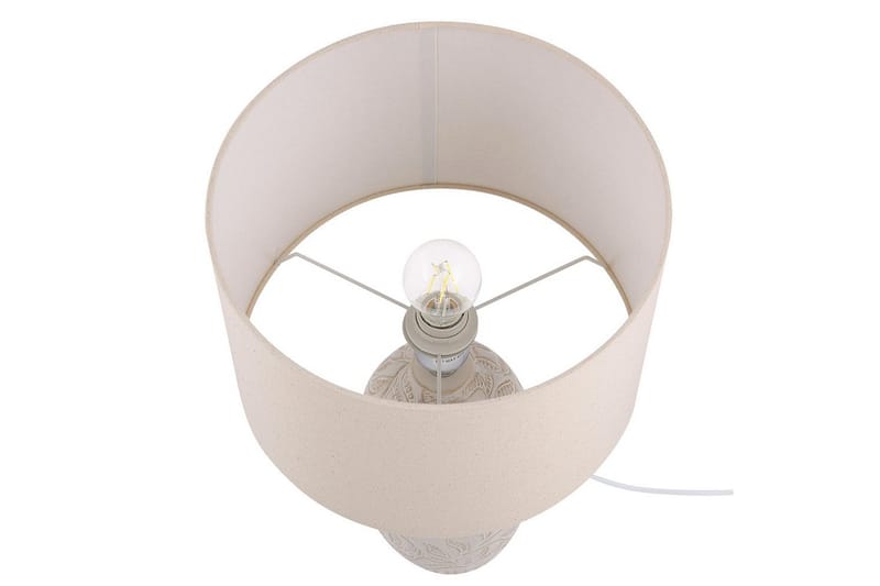Salza Bordlampe 57 cm E27 - Beige - Belysning - Innendørsbelysning & Lamper - Nattlampe - Nattlampe bord