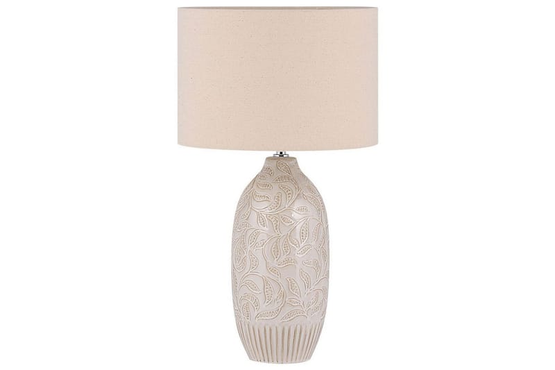 Salza Bordlampe 57 cm E27 - Beige - Belysning - Innendørsbelysning & Lamper - Nattlampe - Nattlampe bord