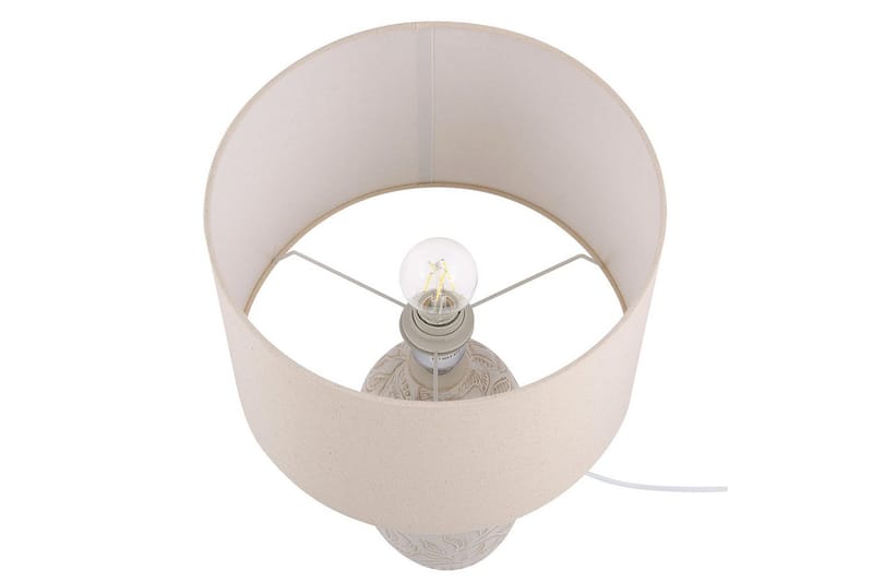 Salza Bordlampe 57 cm E27 - Beige - Belysning - Innendørsbelysning & Lamper - Nattlampe - Nattlampe bord