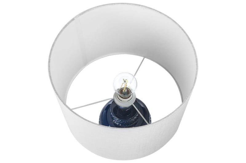 Samoste Bordlampe 53 cm E27 - Marineblå/Hvit - Belysning - Innendørsbelysning & Lamper - Nattlampe - Nattlampe bord