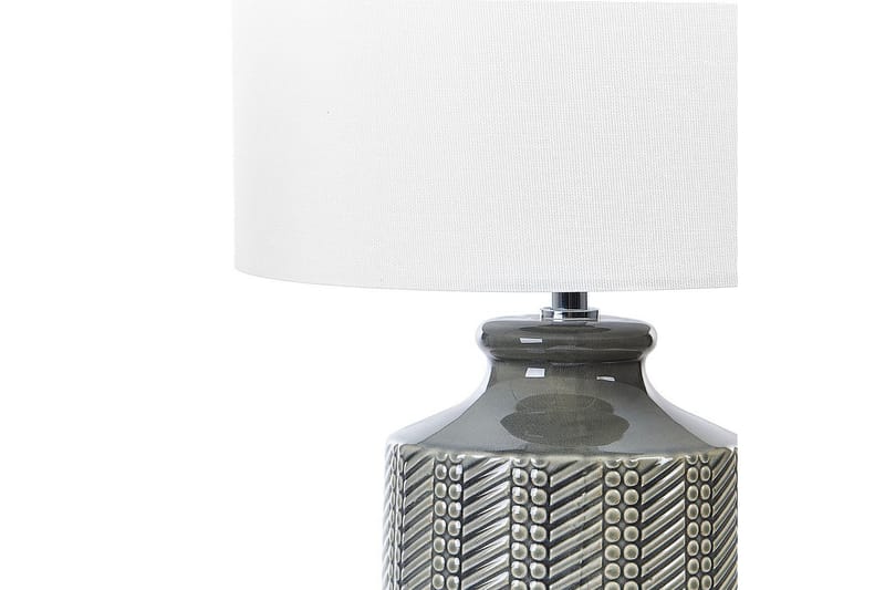 Soya Bordlampe 43 cm E27 - Grå/Hvit - Belysning - Innendørsbelysning & Lamper - Nattlampe - Nattlampe bord