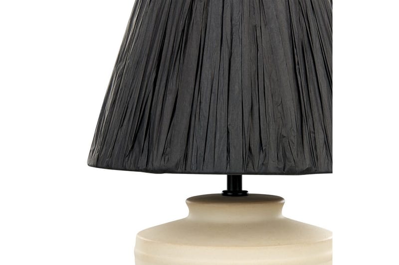 Thira Bordlampe 44 cm E27 - Beige/Svart - Belysning - Innendørsbelysning & Lamper - Nattlampe - Nattlampe bord