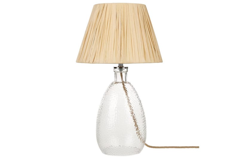 Tila Bordlampe 54 cm E27 - Transparent/Natur - Belysning - Innendørsbelysning & Lamper - Nattlampe - Nattlampe bord