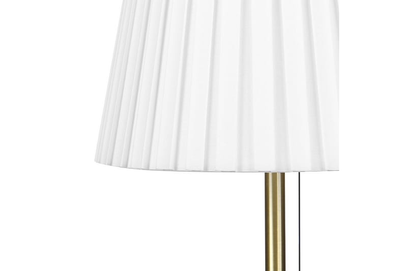 Toryl Bordlampe 48 cm E27 - Messing/Hvit - Belysning - Innendørsbelysning & Lamper - Nattlampe - Nattlampe bord