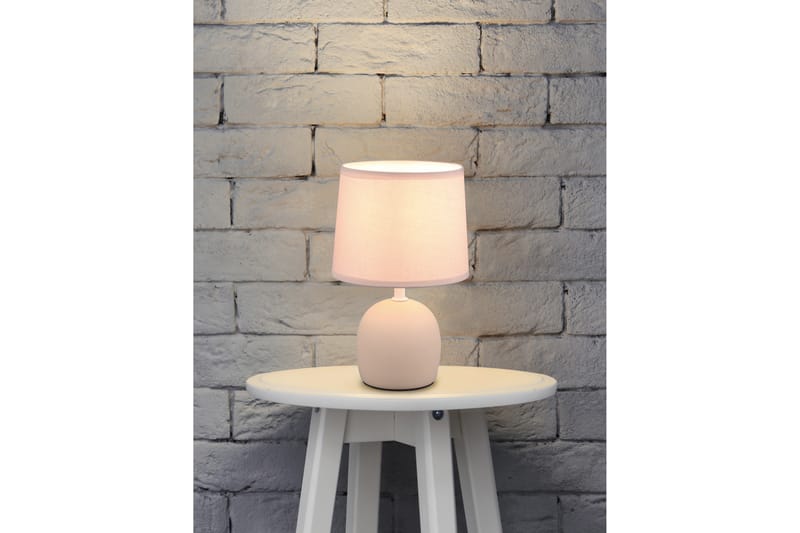 Trio Lighting Malu bordlampe E14 beige - Belysning - Innendørsbelysning & Lamper - Nattlampe - Nattlampe bord
