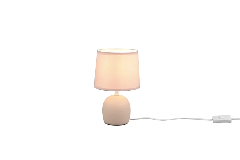 Trio Lighting Malu bordlampe E14 beige - Belysning - Innendørsbelysning & Lamper - Nattlampe - Nattlampe bord