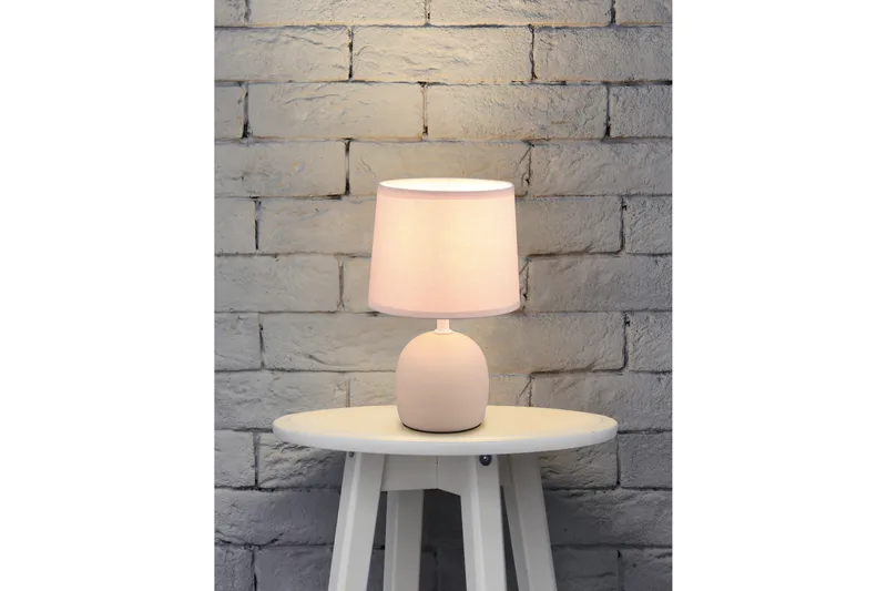 Trio Lighting Malu bordlampe E14 beige - Belysning - Innendørsbelysning & Lamper - Nattlampe - Nattlampe bord