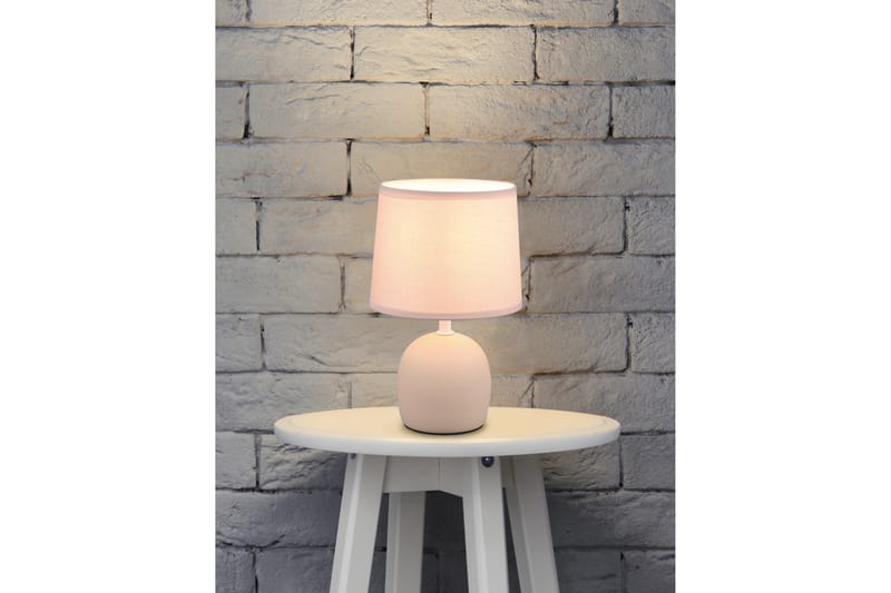 Trio Lighting Malu bordlampe E14 beige - Belysning - Innendørsbelysning & Lamper - Nattlampe - Nattlampe bord