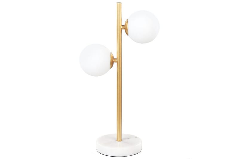 Ustica Bordlampe 46 cm G9 - Gull/Hvit - Belysning - Innendørsbelysning & Lamper - Nattlampe - Nattlampe bord