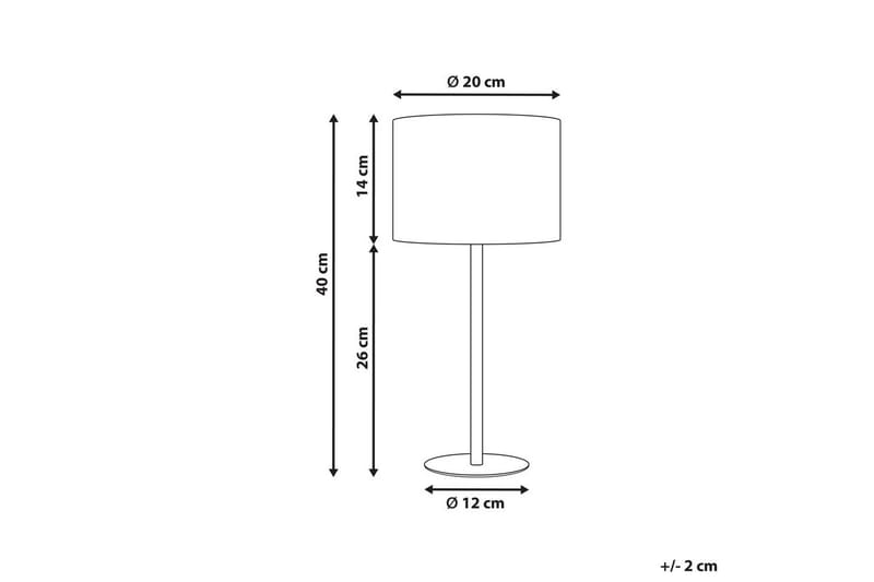 Vinkea Bordlampe 40 cm E27 - Svart/Hvit - Belysning - Innendørsbelysning & Lamper - Nattlampe - Nattlampe bord