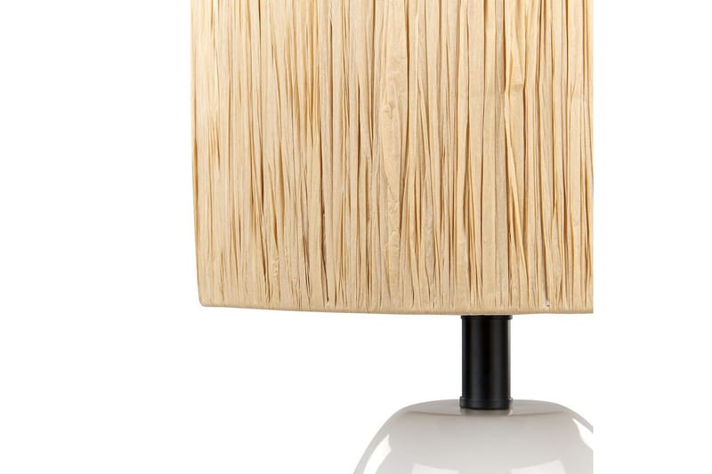 Yadasi Bordlampe 46 cm E27 - Hvit/Natur - Belysning - Innendørsbelysning & Lamper - Nattlampe - Nattlampe bord