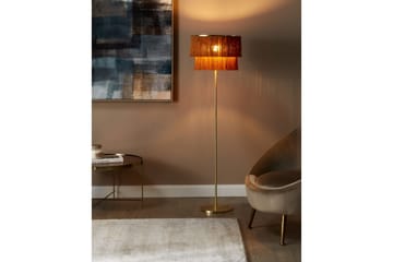 Naxte Gulvlampe 137 cm - Gull/Brun - Belysning - Innendørsbelysning & Lamper - Soveromslampe