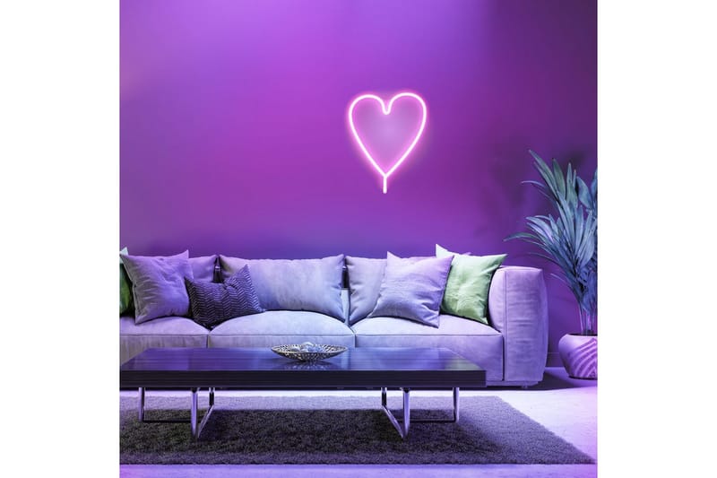 Neon-Heart Just Light Dekorativ Lampe - Belysning - Innendørsbelysning & Lamper - Dekorasjonsbelysning