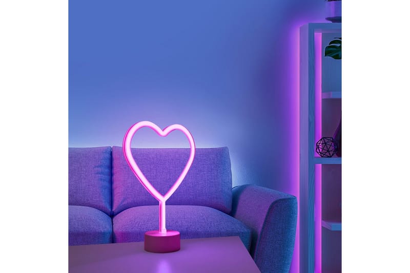 Neon-Heart Just Light Dekorativ Lampe - Belysning - Innendørsbelysning & Lamper - Dekorasjonsbelysning
