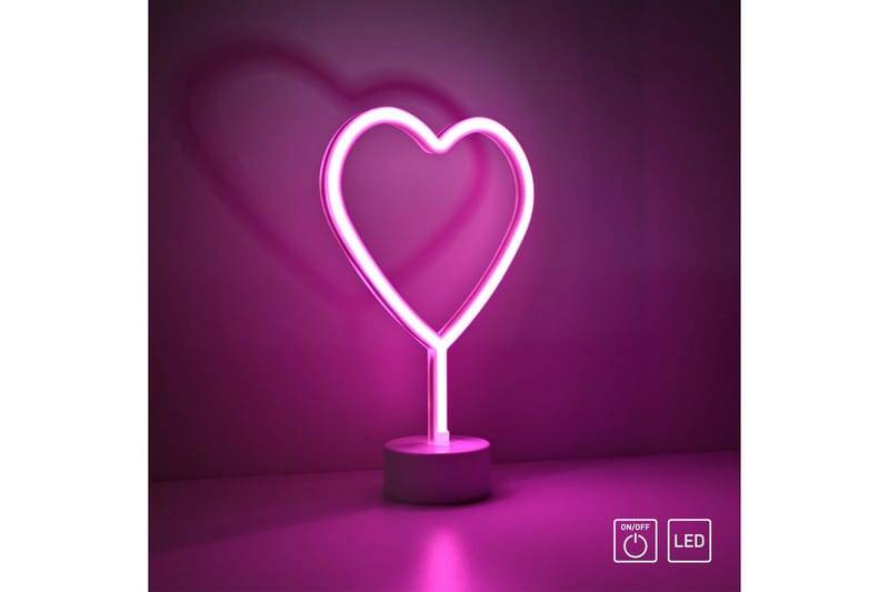 Neon-Heart Just Light Dekorativ Lampe - Belysning - Innendørsbelysning & Lamper - Dekorasjonsbelysning