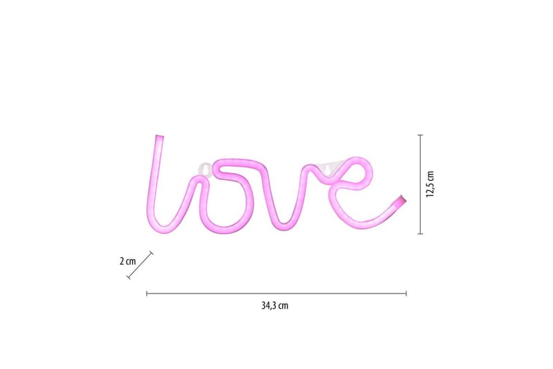 Neon-Kärlek Just Light Dekorativ Lampe - Belysning - Innendørsbelysning & Lamper - Dekorasjonsbelysning