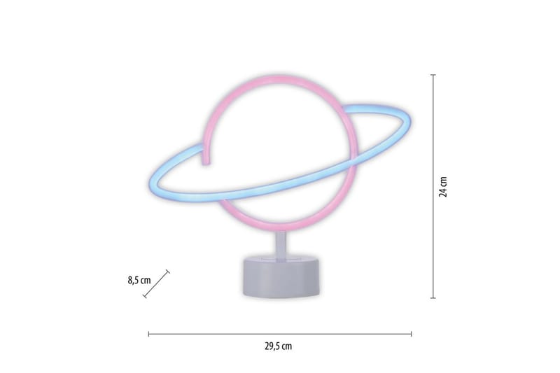 Neon-Saturnus Just Light Dekorativ Lampe - Belysning - Innendørsbelysning & Lamper - Dekorasjonsbelysning