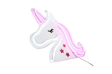Neon Unicorn Just Light Dekorativ Lampe - Belysning - Innendørsbelysning & Lamper - Dekorasjonsbelysning