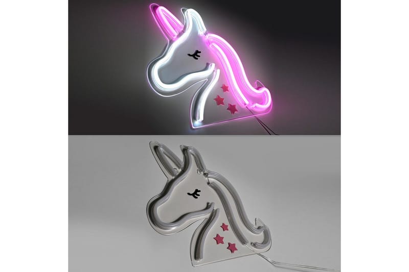 Neon Unicorn Just Light Dekorativ Lampe - Belysning - Innendørsbelysning & Lamper - Dekorasjonsbelysning