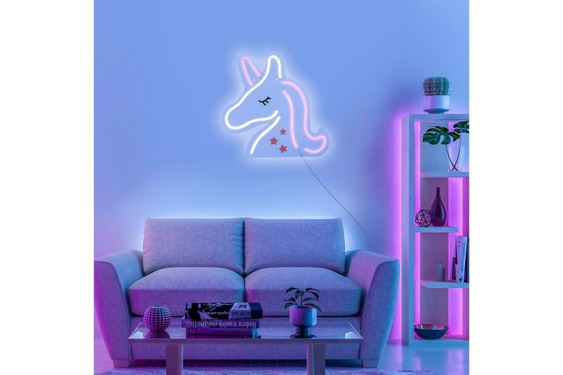 Neon Unicorn Just Light Dekorativ Lampe - Belysning - Innendørsbelysning & Lamper - Dekorasjonsbelysning