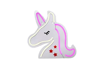Neon Unicorn Just Light Dekorativ Lampe - Belysning - Innendørsbelysning & Lamper - Dekorasjonsbelysning