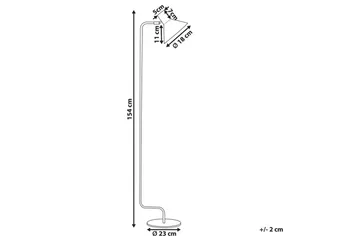 Paksli Gulvlampe 154 cm - Svart - Belysning - Innendørsbelysning & Lamper - Soveromslampe