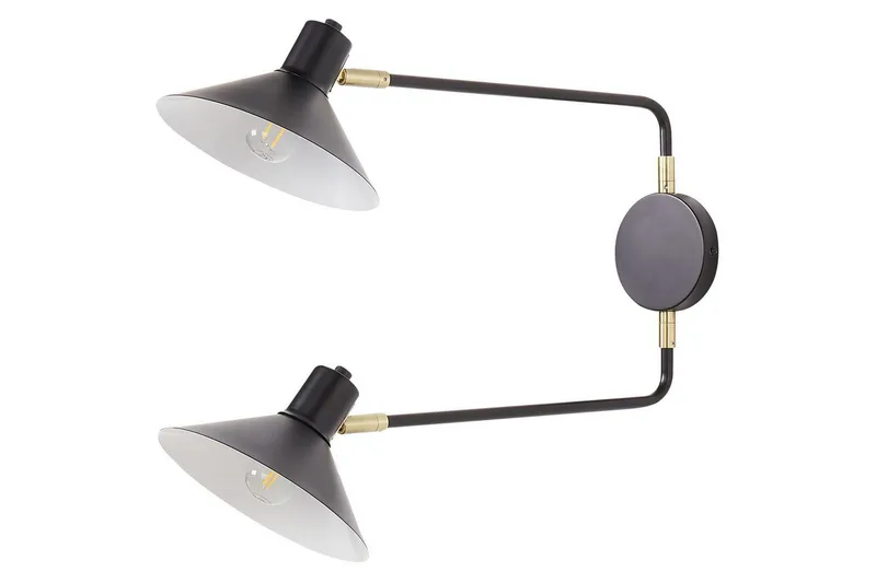 Paleki Vegglampe E27 - Svart - Belysning - Innendørsbelysning & Lamper - Nattlampe - Nattlampe vegg