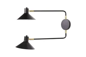 Paleki Vegglampe E27 - Svart - Belysning - Innendørsbelysning & Lamper - Nattlampe - Nattlampe vegg