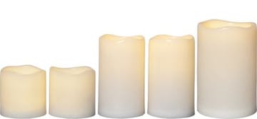 Paul sett med 5 LED-kubbelys 10 cm - elfenbenshvit - Belysning - Innendørsbelysning & Lamper - Dekorasjonsbelysning